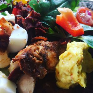 Helg med kycklingsallad